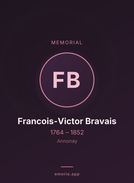 Memorial portrait of Francois-Victor Bravais