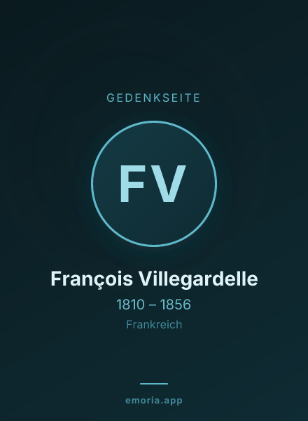 Gedenkportrait von François Villegardelle