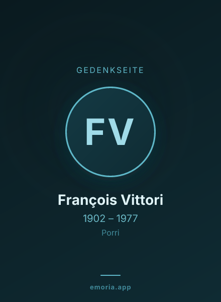 Gedenkportrait von François Vittori