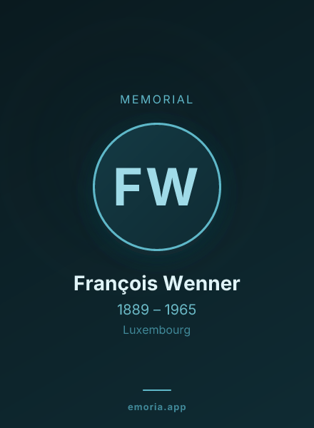 Memorial portrait of François Wenner