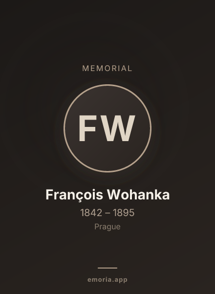 Memorial portrait of François Wohanka