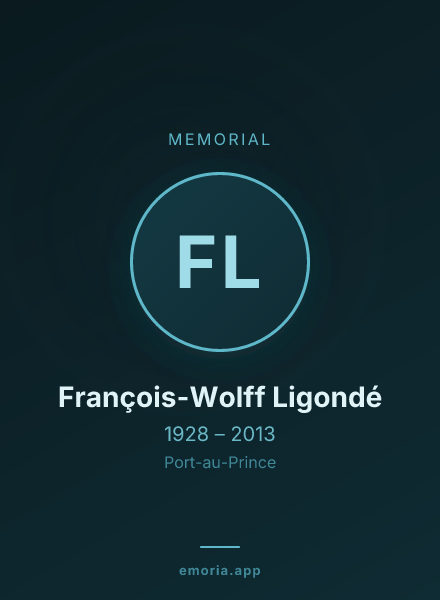 Memorial portrait of François-Wolff Ligondé