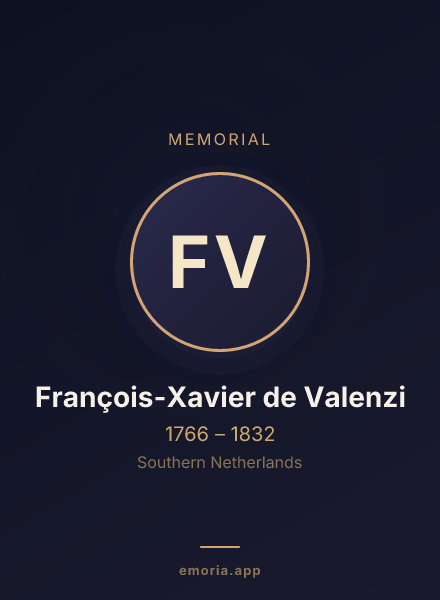 Memorial portrait of François-Xavier de Valenzi
