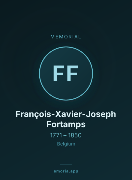 Memorial portrait of François-Xavier-Joseph Fortamps
