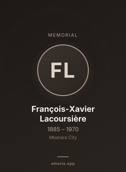 Memorial portrait of François-Xavier Lacoursière