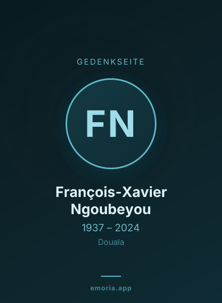 Gedenkportrait von François-Xavier Ngoubeyou