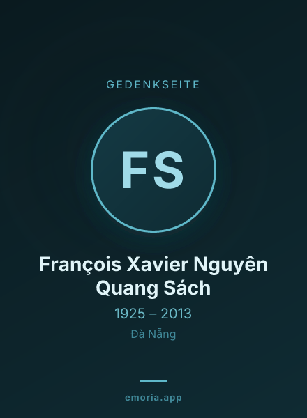 Gedenkportrait von François Xavier Nguyên Quang Sách