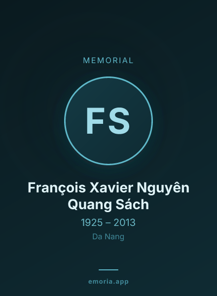 Memorial portrait of François Xavier Nguyên Quang Sách