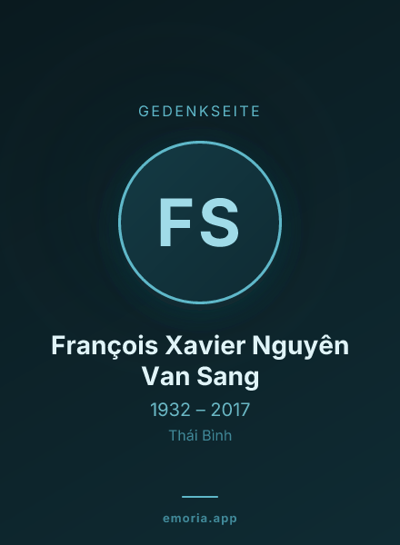 Gedenkportrait von François Xavier Nguyên Van Sang