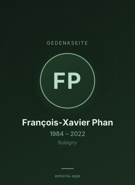 Gedenkportrait von François-Xavier Phan
