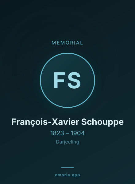Memorial portrait of François-Xavier Schouppe