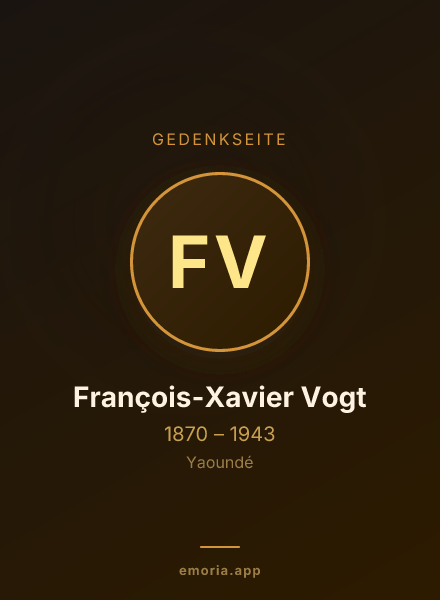 Gedenkportrait von François-Xavier Vogt