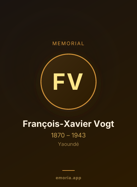 Memorial portrait of François-Xavier Vogt