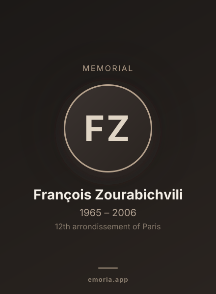 Memorial portrait of François Zourabichvili