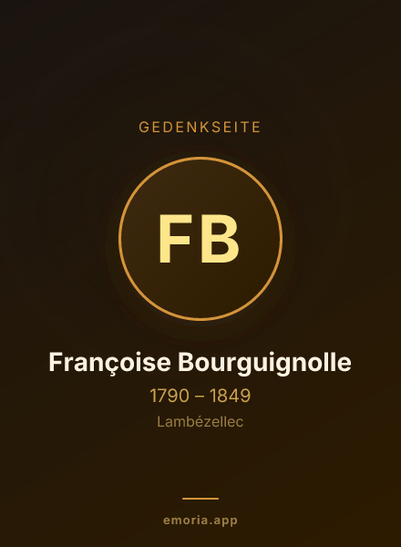 Gedenkportrait von Françoise Bourguignolle