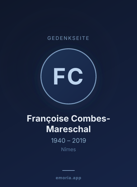 Gedenkportrait von Françoise Combes-Mareschal
