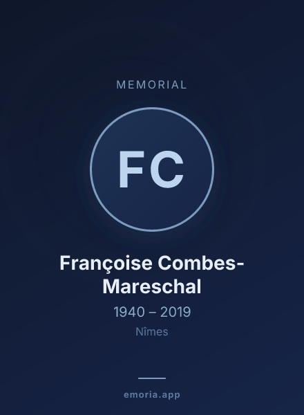 Memorial portrait of Françoise Combes-Mareschal