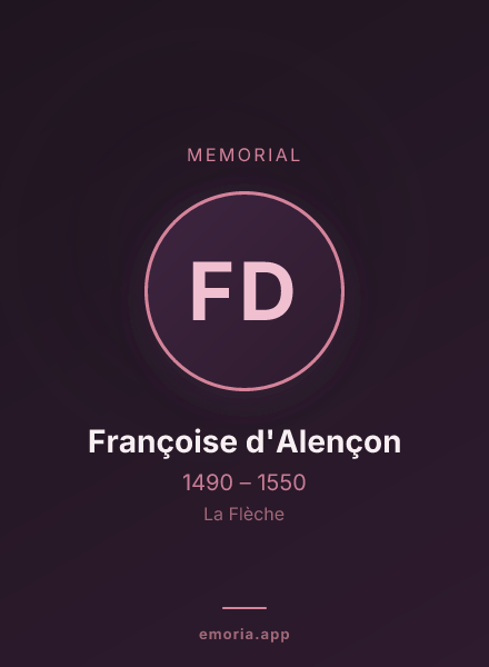 Memorial portrait of Françoise d'Alençon