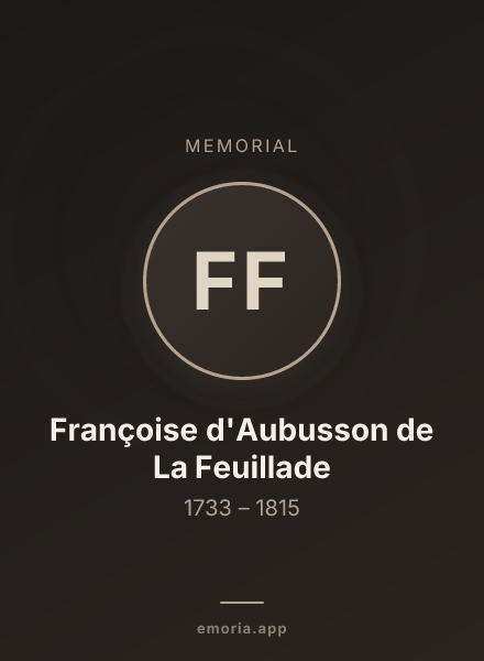 Memorial portrait of Françoise d'Aubusson de La Feuillade