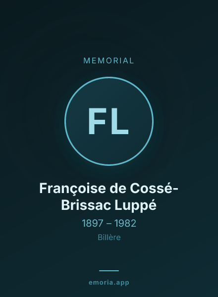Memorial portrait of Françoise de Cossé-Brissac Luppé