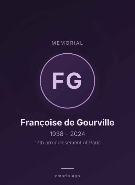 Memorial portrait of Françoise de Gourville