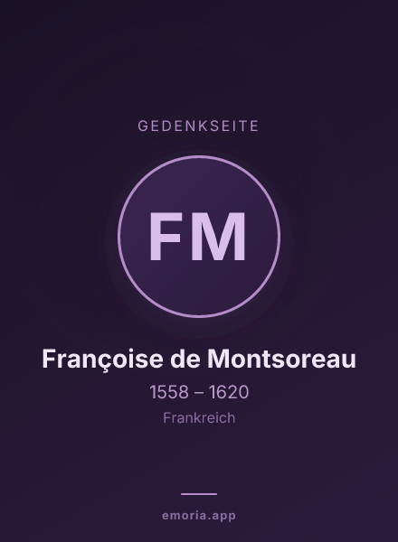 Gedenkportrait von Françoise de Montsoreau