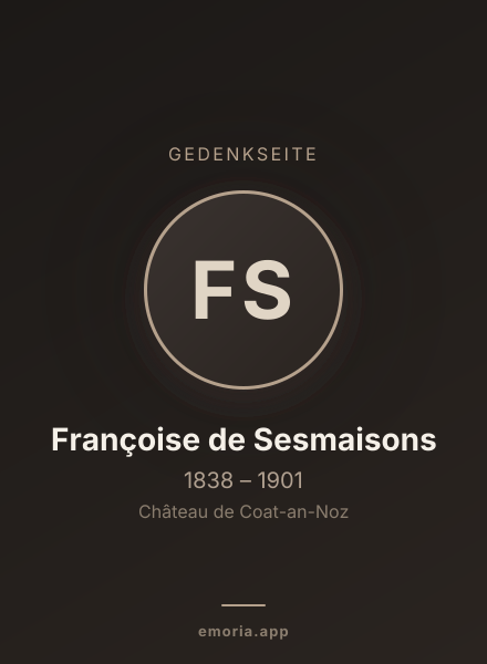 Gedenkportrait von Françoise de Sesmaisons