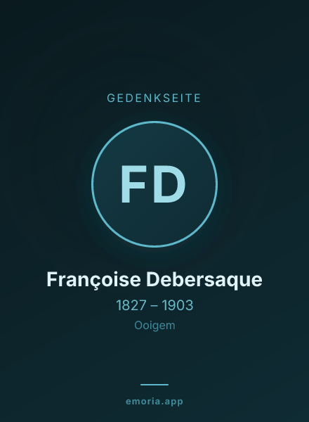 Gedenkportrait von Françoise Debersaque