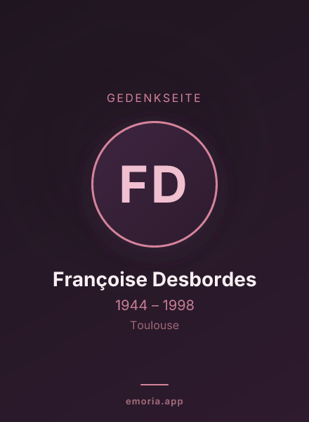 Gedenkportrait von Françoise Desbordes