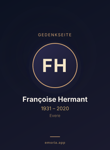 Gedenkportrait von Françoise Hermant