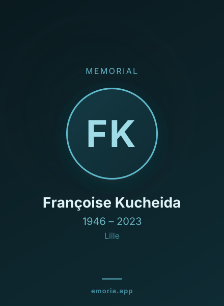 Memorial portrait of Françoise Kucheida