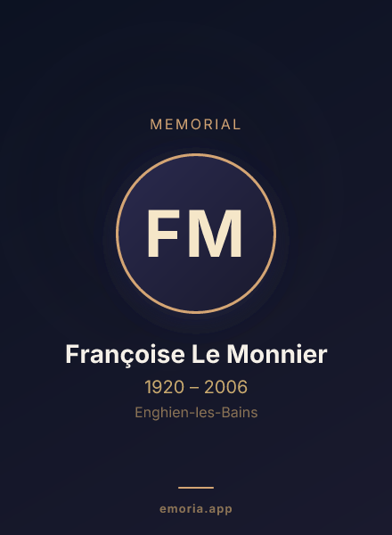 Memorial portrait of Françoise Le Monnier