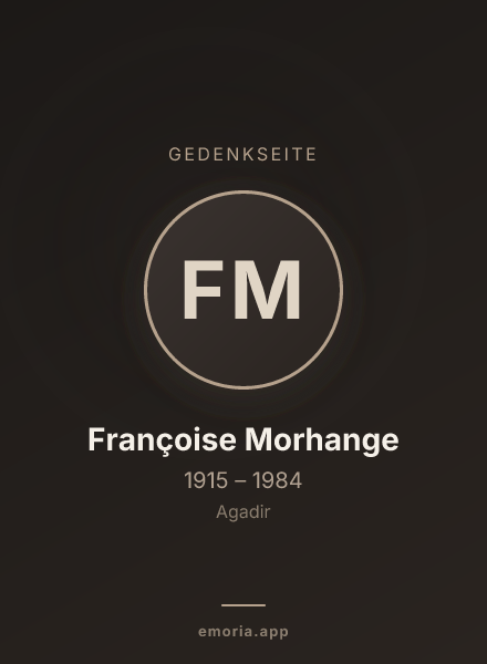 Gedenkportrait von Françoise Morhange