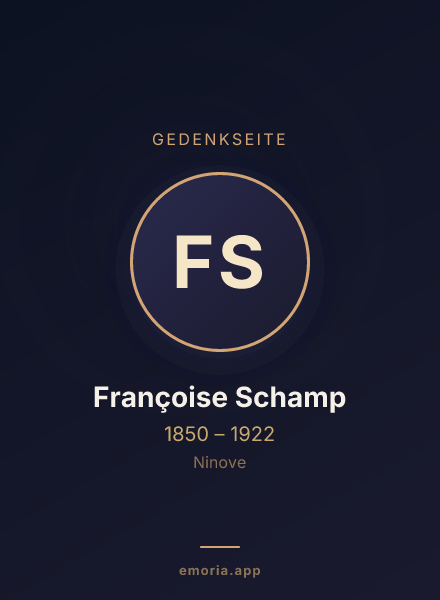 Gedenkportrait von Françoise Schamp