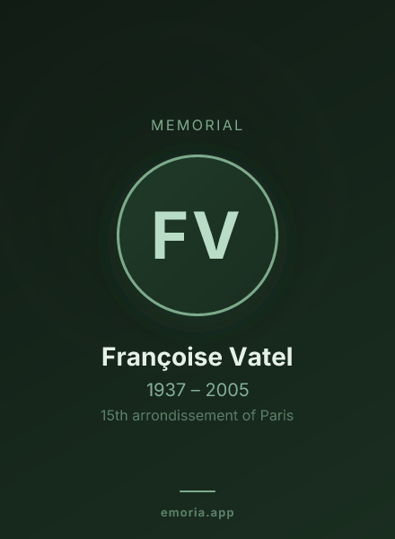 Memorial portrait of Françoise Vatel