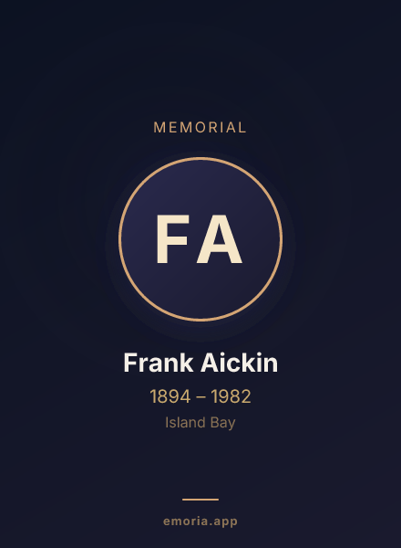 Memorial portrait of Frank Aickin