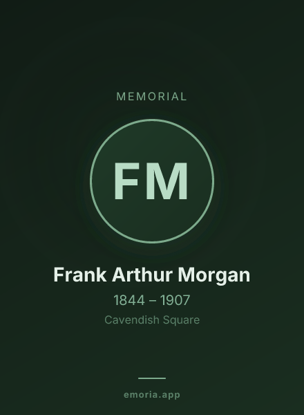 Memorial portrait of Frank Arthur Morgan