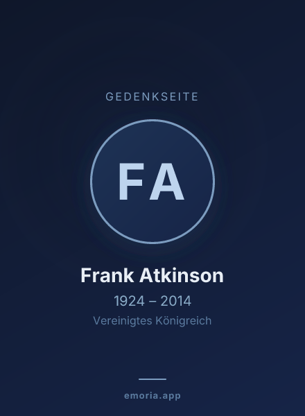 Gedenkportrait von Frank Atkinson