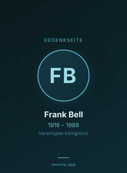 Gedenkportrait von Frank Bell