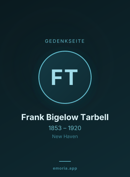 Gedenkportrait von Frank Bigelow Tarbell