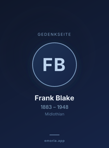 Gedenkportrait von Frank Blake