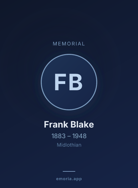 Memorial portrait of Frank Blake