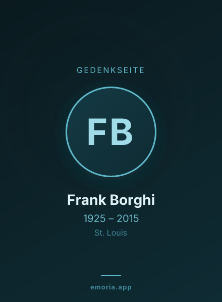 Gedenkportrait von Frank Borghi