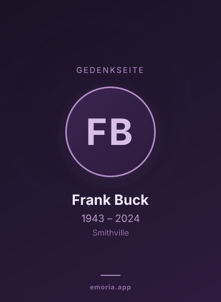 Gedenkportrait von Frank Buck
