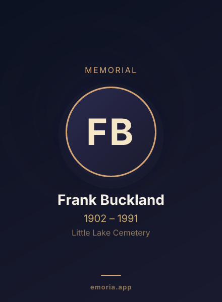 Memorial portrait of Frank Buckland