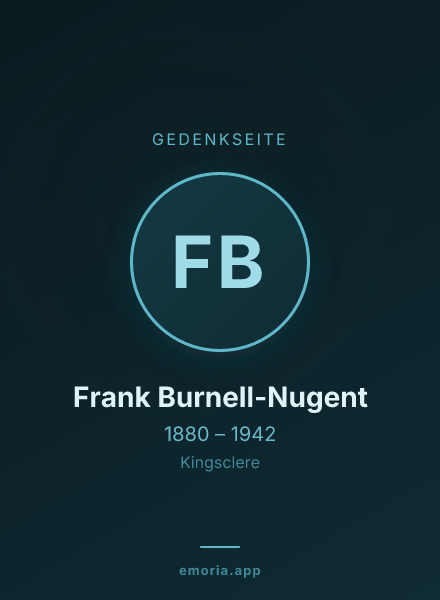 Gedenkportrait von Frank Burnell-Nugent