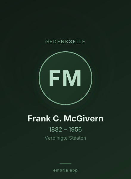 Gedenkportrait von Frank C. McGivern