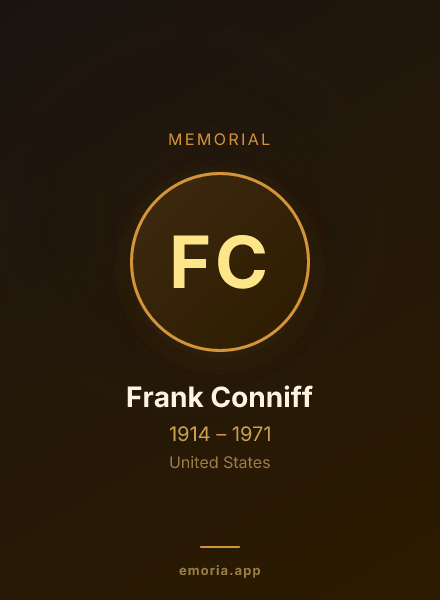 Memorial portrait of Frank Conniff