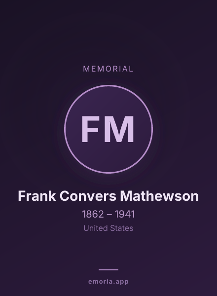 Memorial portrait of Frank Convers Mathewson