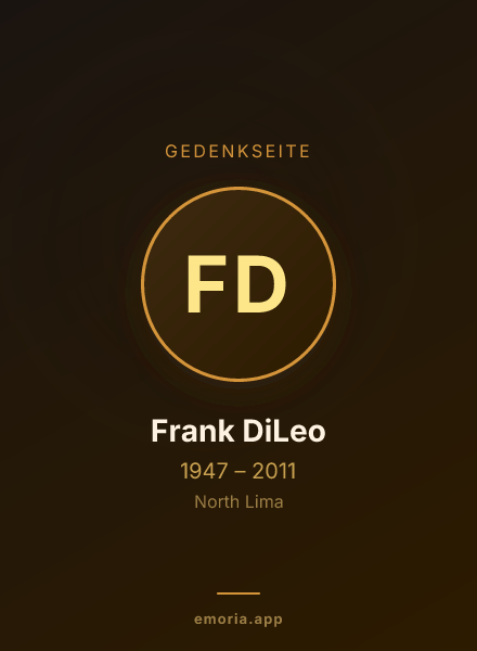 Gedenkportrait von Frank DiLeo